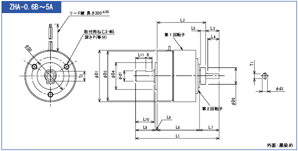 ZHA-0.6B,ZHA-1.2A,ZHA-2.5A,ZHA-5A 외형도