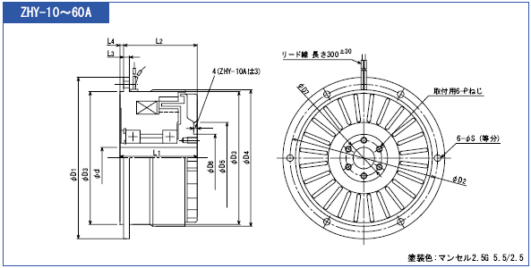 ZHY-10A,ZHY-20A,ZHY-40A,ZHY-60A 외형도