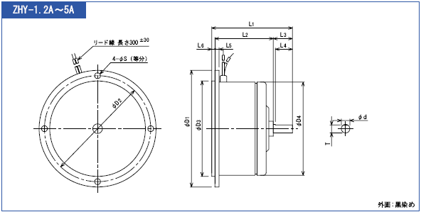 ZHY-1.2A,ZHY-2.5A,ZHY-5A 외형도