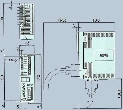 MR-C10A SERVO AMP. 외형도