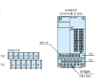 MR-J2S-200A 서보앰프 단자대 기호