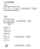 MR-J2S-45KA4 서보앰프 단자대 기호