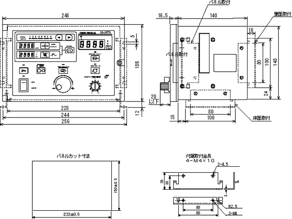 LD-30FTA 장력 제어장치 외형치수